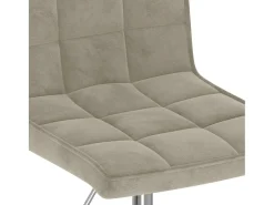 Sillas de comedor giratorias 2 unidades de terciopelo gris claro