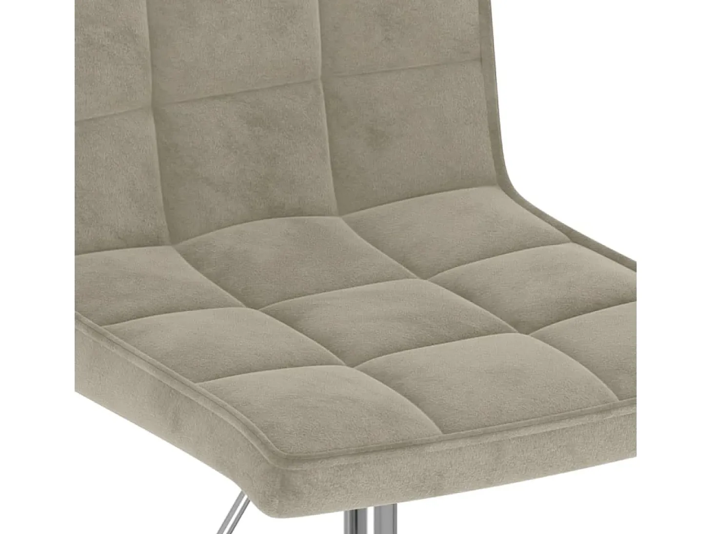 Sillas de comedor giratorias 2 unidades de terciopelo gris claro