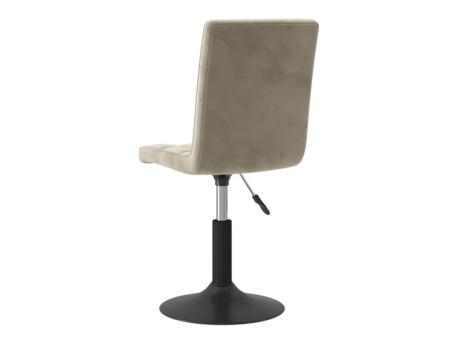 Sillas de comedor giratorias 2 unidades de terciopelo gris claro