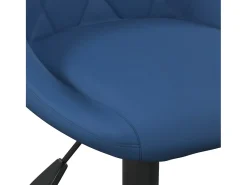 Sillas de comedor giratorias 4 unidades terciopelo azul