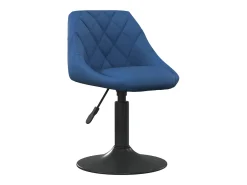 Sillas de comedor giratorias 4 unidades terciopelo azul