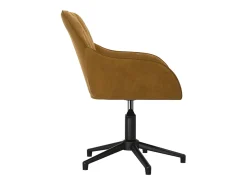 Sillas de comedor giratorias 2 unidades terciopelo marrón