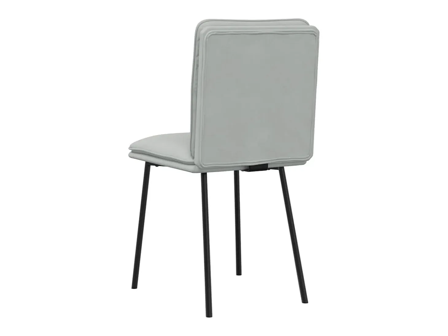 Sillas de comedor giratorias 6 unidades terciopelo gris claro