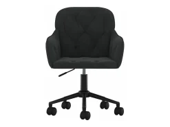 Sillas de comedor giratorias 2 unidades terciopelo negro