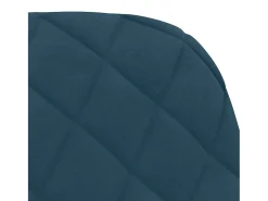 Sillas de comedor giratorias 2 uds terciopelo azul