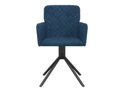 Sillas de comedor giratorias 2 uds terciopelo azul