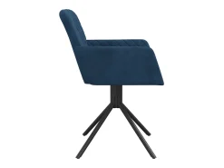 Sillas de comedor giratorias 2 uds terciopelo azul