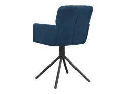 Sillas de comedor giratorias 2 uds terciopelo azul