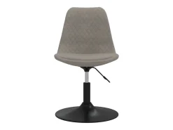 Sillas de comedor giratorias 4 unidades terciopelo gris claro