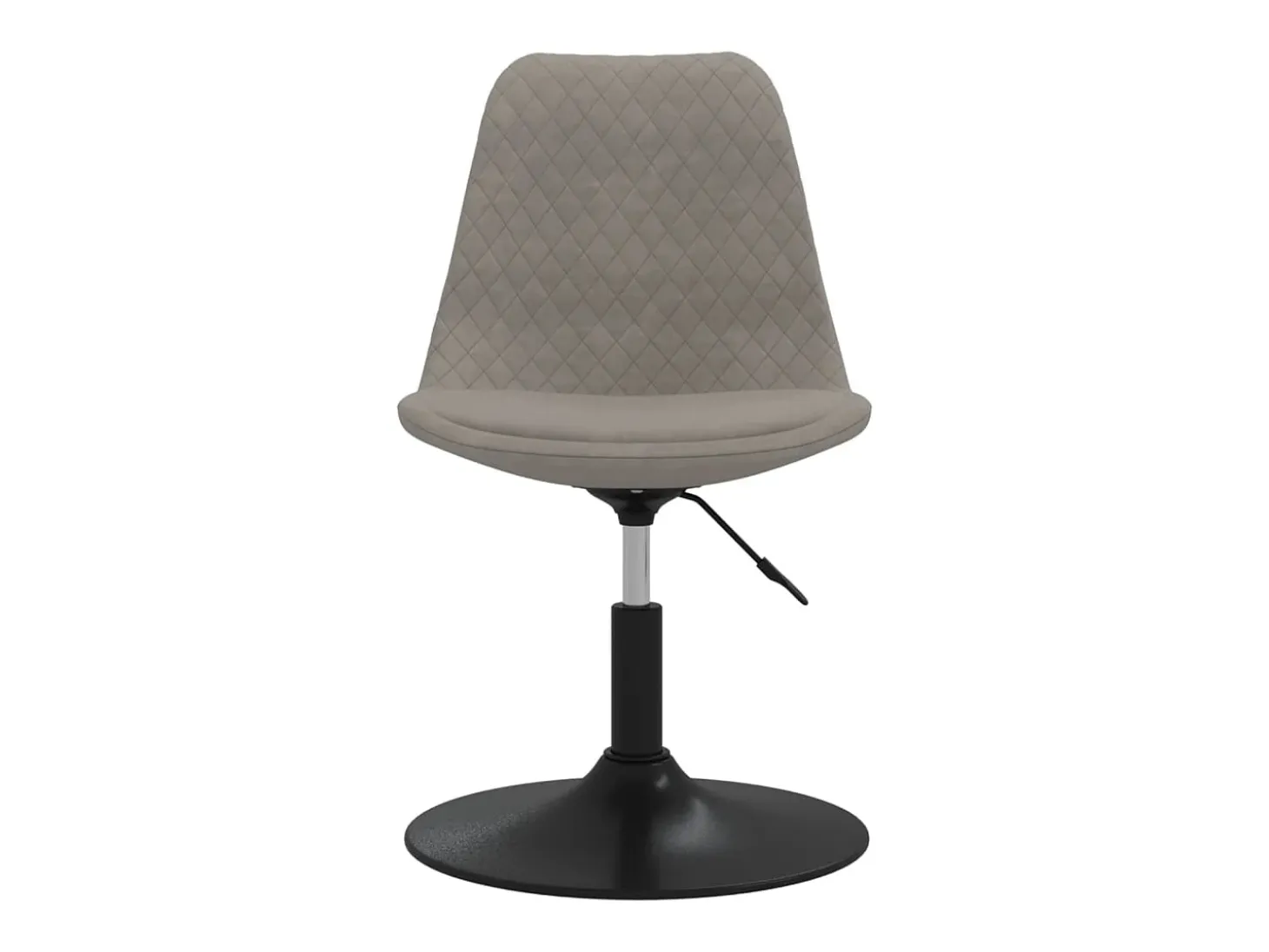 Sillas de comedor giratorias 4 unidades terciopelo gris claro