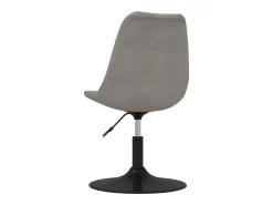 Sillas de comedor giratorias 4 unidades terciopelo gris claro