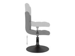 Sillas de comedor giratorias 4 unidades terciopelo gris oscuro