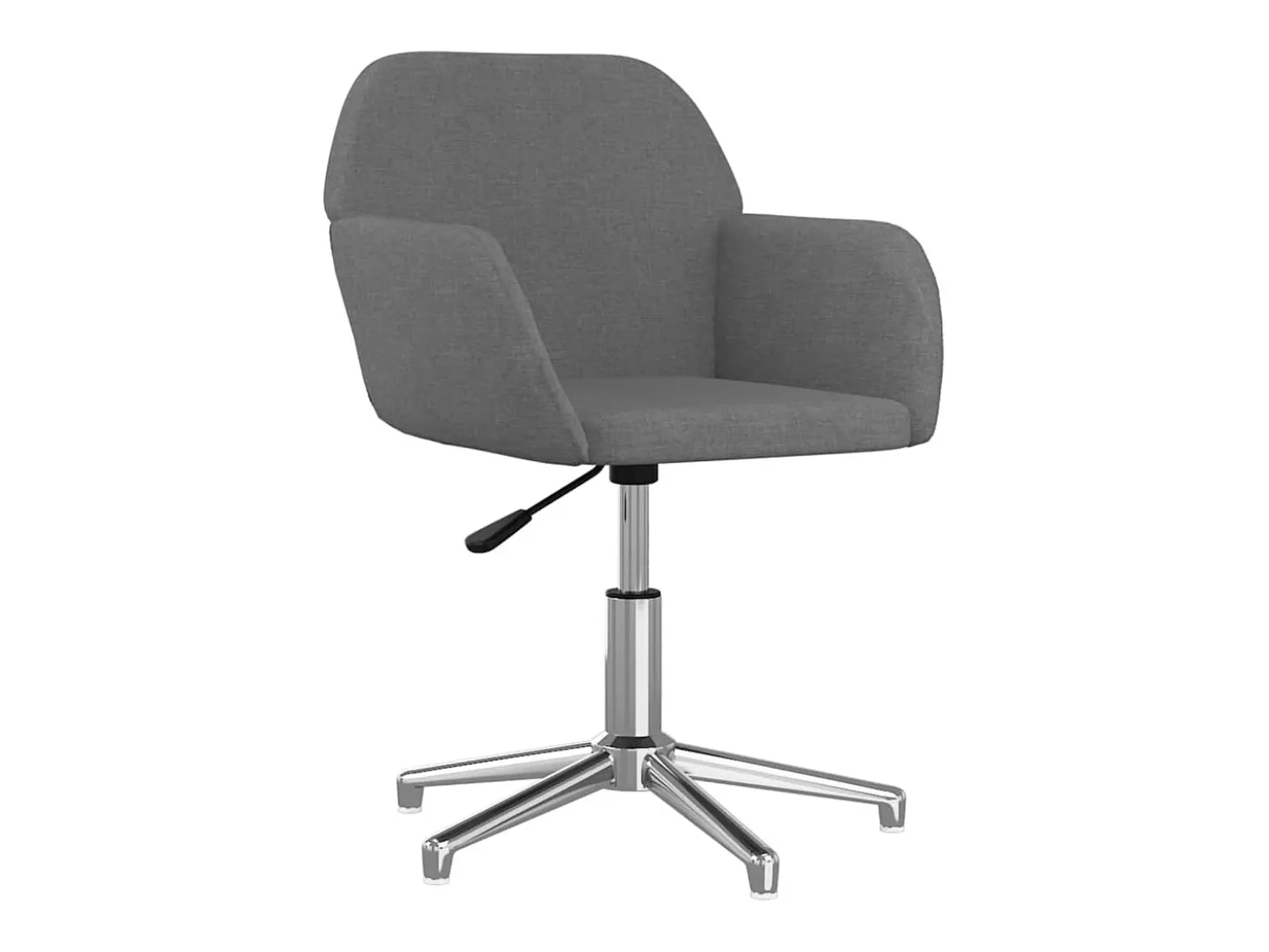 Sillas de comedor giratorias 2 unidades tela gris claro