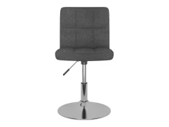 Sillas de comedor giratorias 2 unidades tela gris oscuro