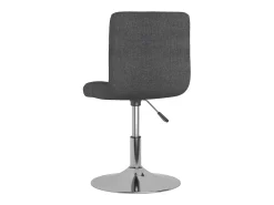 Sillas de comedor giratorias 2 unidades tela gris oscuro