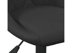 Sillas de comedor giratorias 4 unidades terciopelo negro