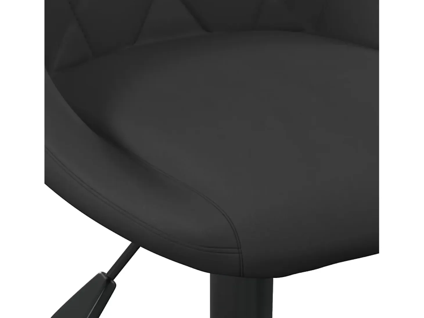 Sillas de comedor giratorias 4 unidades terciopelo negro