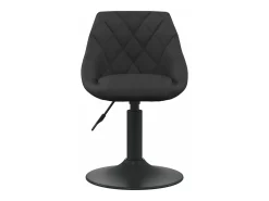 Sillas de comedor giratorias 4 unidades terciopelo negro