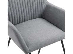 Sillas de comedor giratorias 2 unidades tela gris claro
