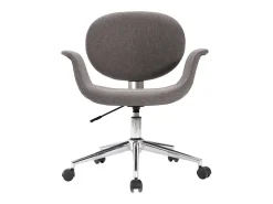 Sillas de comedor giratorias 2 unidades tela gris