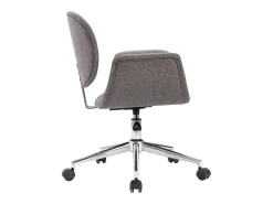 Sillas de comedor giratorias 2 unidades tela gris
