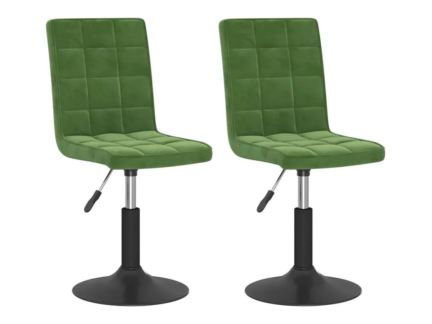Sillas de comedor giratorias 2 unidades terciopelo verde oscuro