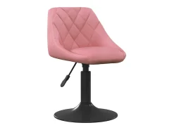 Sillas de comedor giratorias 2 unidades terciopelo rosa