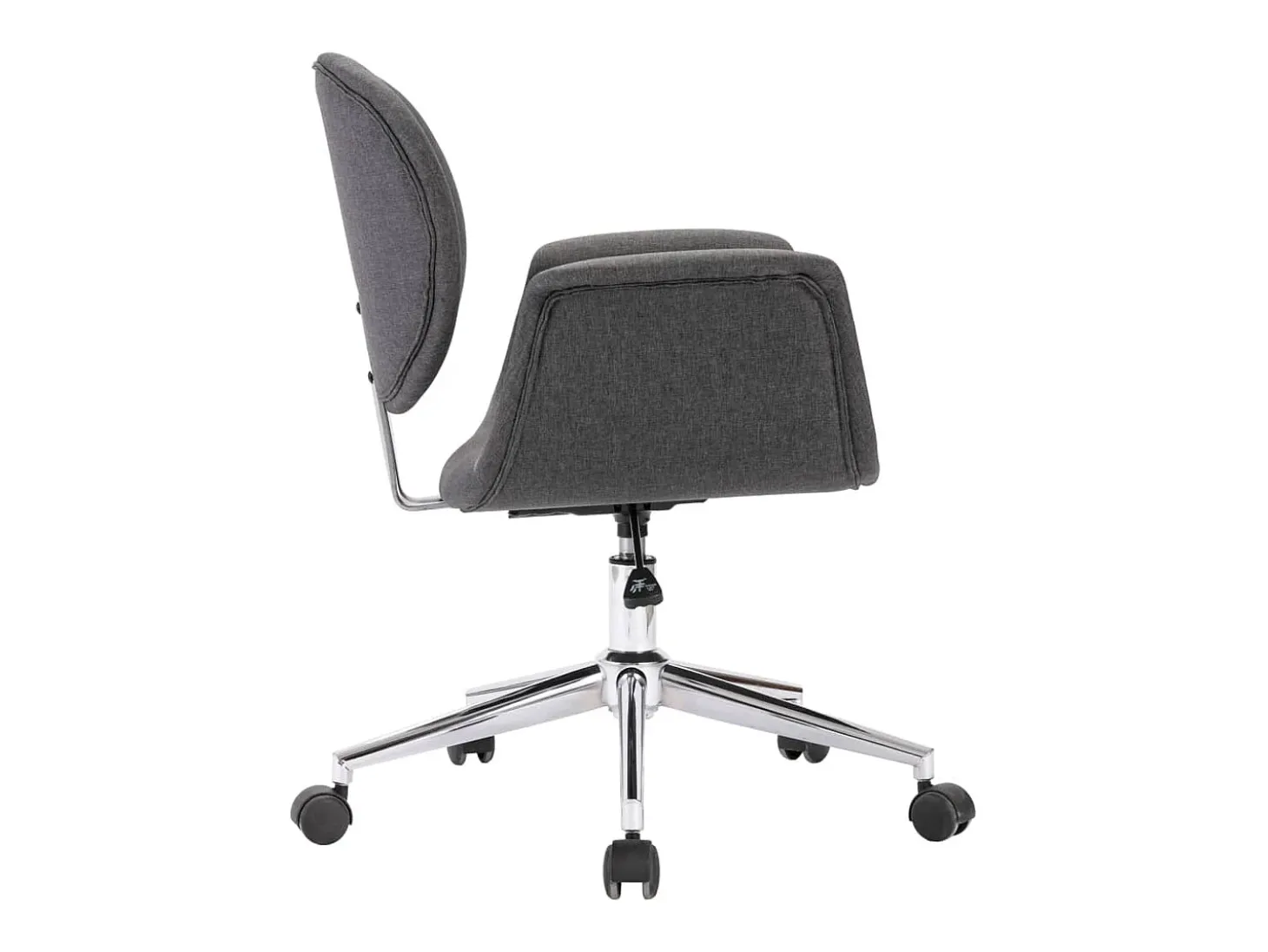 Sillas de comedor giratorias 2 unidades tela gris