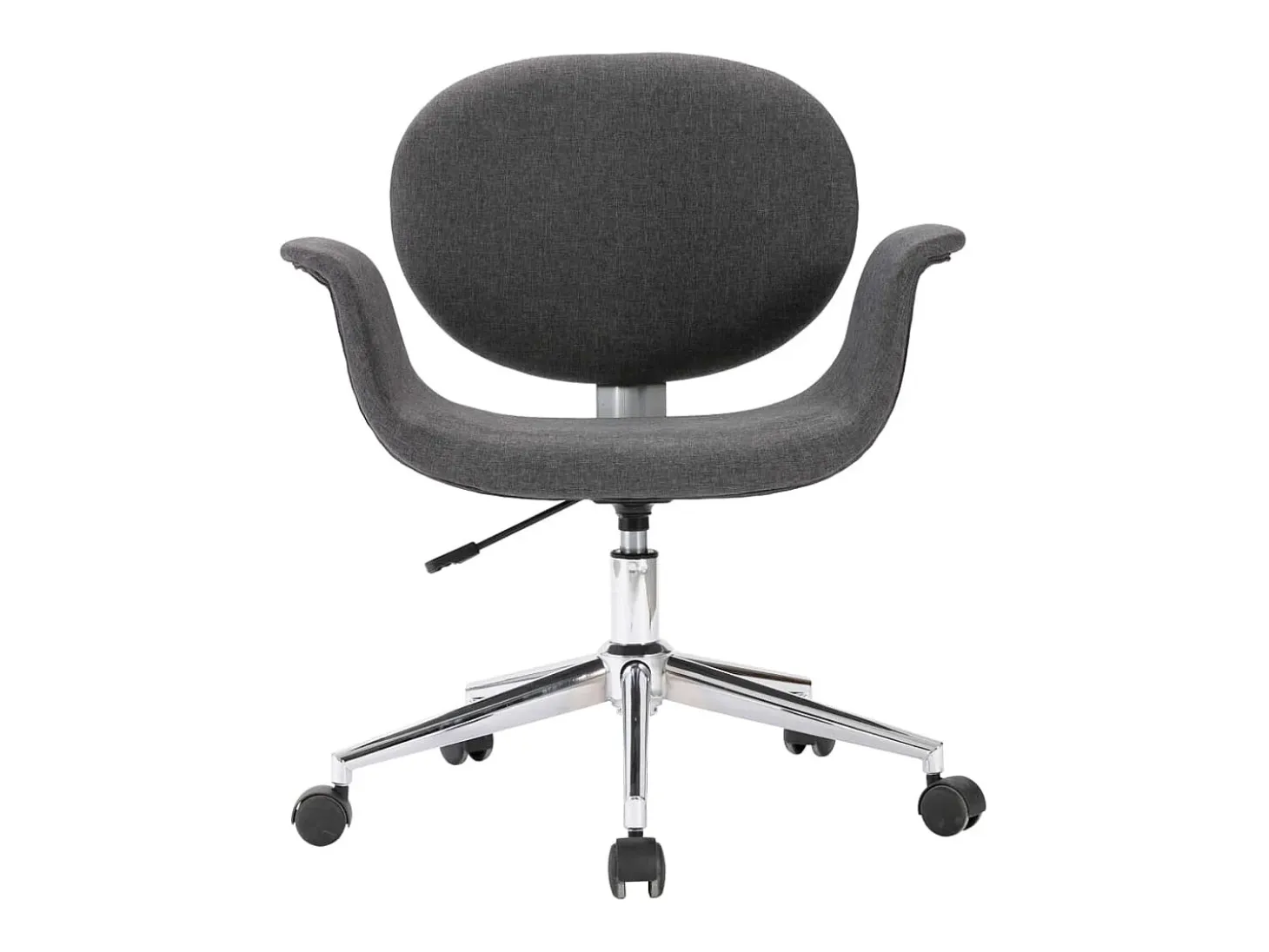 Sillas de comedor giratorias 2 unidades tela gris