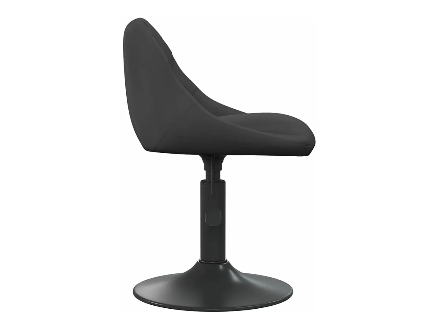 Sillas de comedor giratorias 6 unidades terciopelo negro