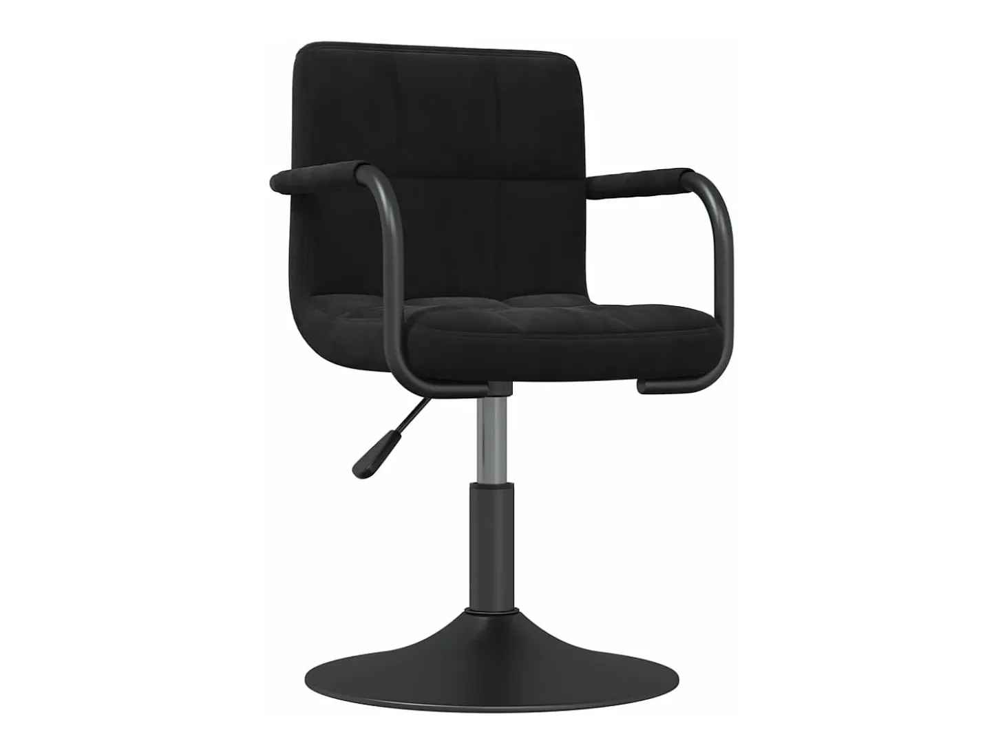 Sillas de comedor giratorias 6 unidades terciopelo negro