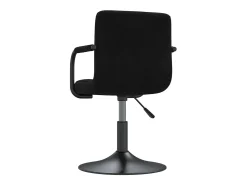 Sillas de comedor giratorias 6 unidades terciopelo negro