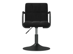 Sillas de comedor giratorias 6 unidades terciopelo negro
