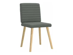 Sillas de comedor giratorias 4 unidades tela gris oscuro