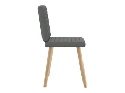 Sillas de comedor giratorias 4 unidades tela gris oscuro