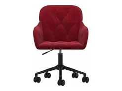Sillas de comedor giratorias 2 unidades terciopelo rojo tinto