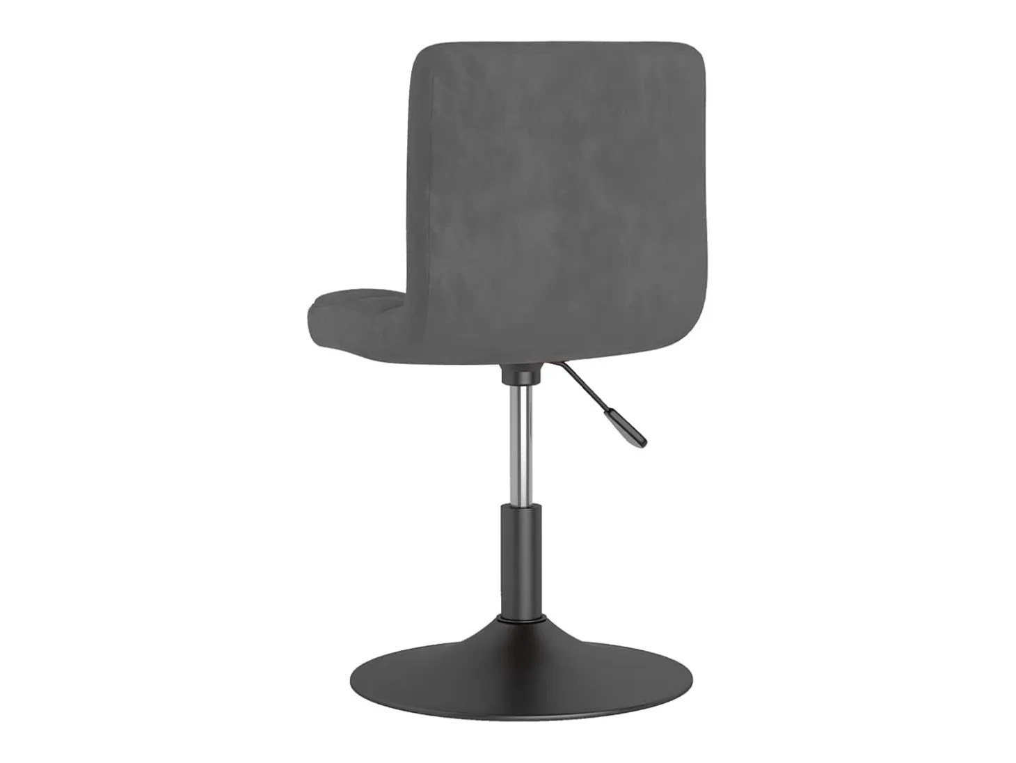 Sillas de comedor giratorias 6 unidades terciopelo gris oscuro