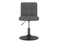 Sillas de comedor giratorias 6 unidades terciopelo gris oscuro