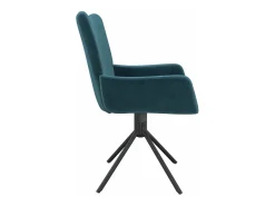 Sillas de comedor giratorias 2 unidades terciopelo azul