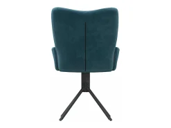 Sillas de comedor giratorias 2 unidades terciopelo azul