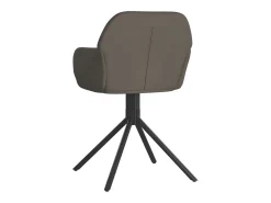 Sillas de comedor giratorias 2 unidades terciopelo gris oscuro