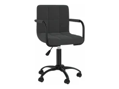 Sillas de comedor giratorias 4 unidades terciopelo negro