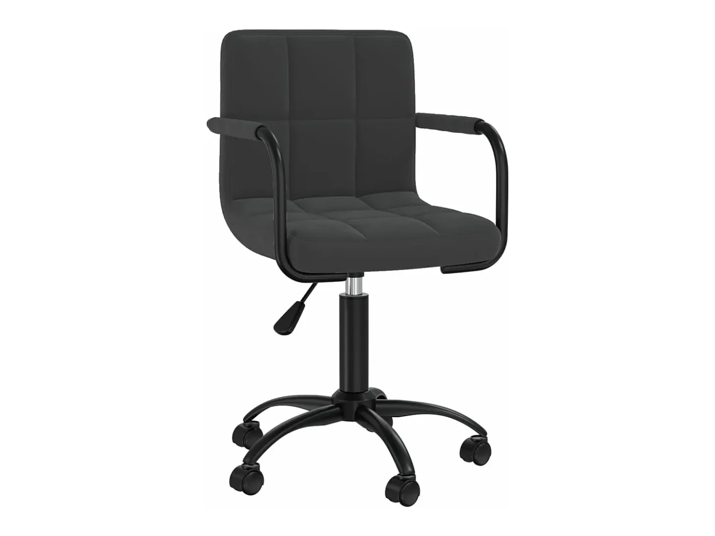 Sillas de comedor giratorias 4 unidades terciopelo negro