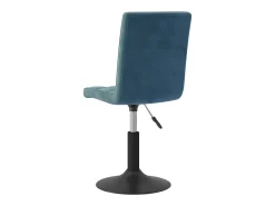 Sillas de comedor giratorias 2 unidades terciopelo azul