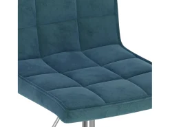 Sillas de comedor giratorias 2 unidades terciopelo azul