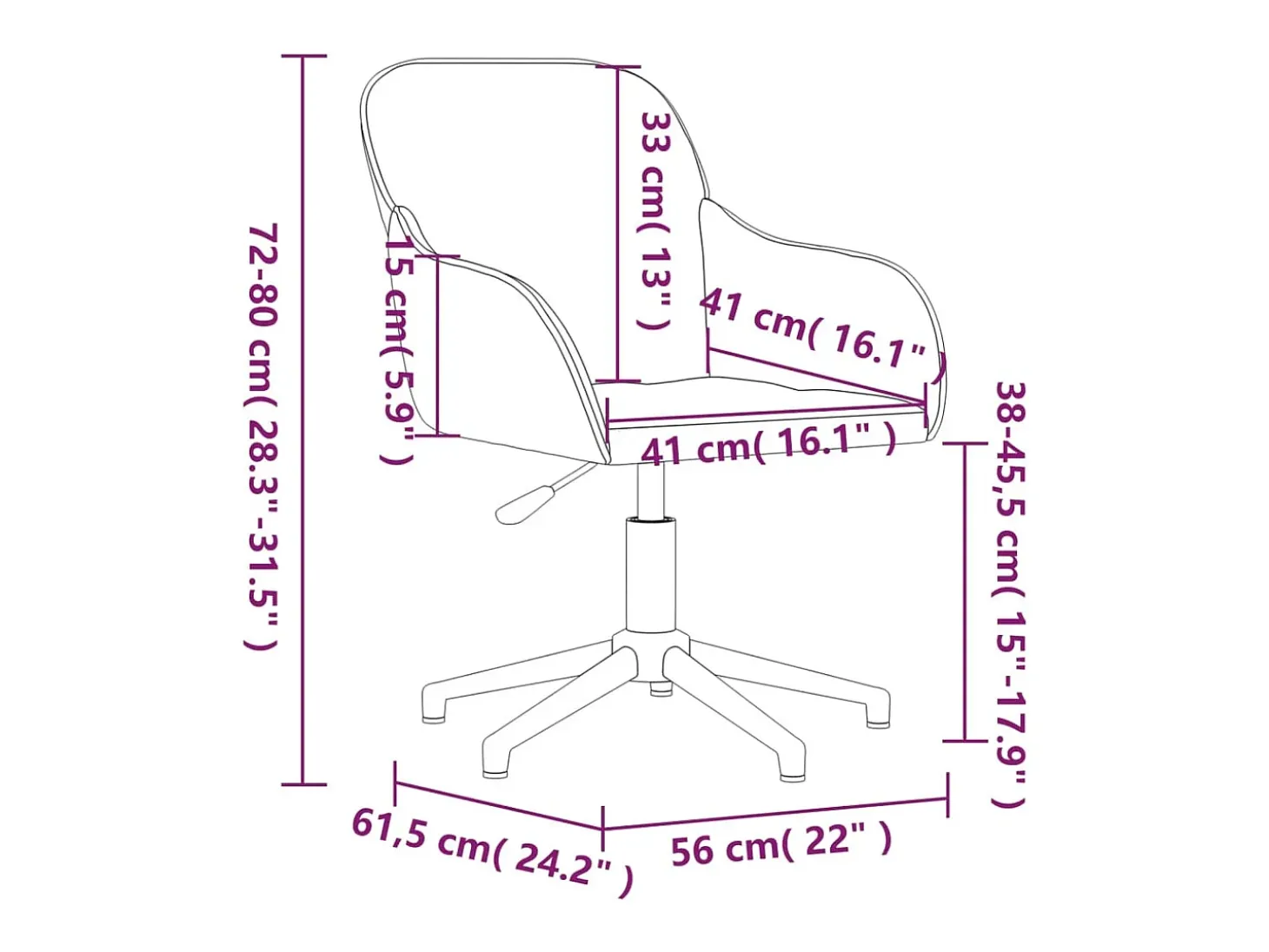 Sillas de comedor giratorias 2 unidades terciopelo verde oscuro