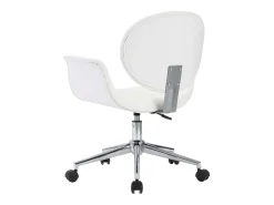 Sillas de comedor giratorias 2 unidades cuero sintético blanco