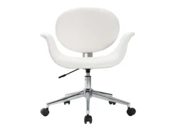 Sillas de comedor giratorias 2 unidades cuero sintético blanco