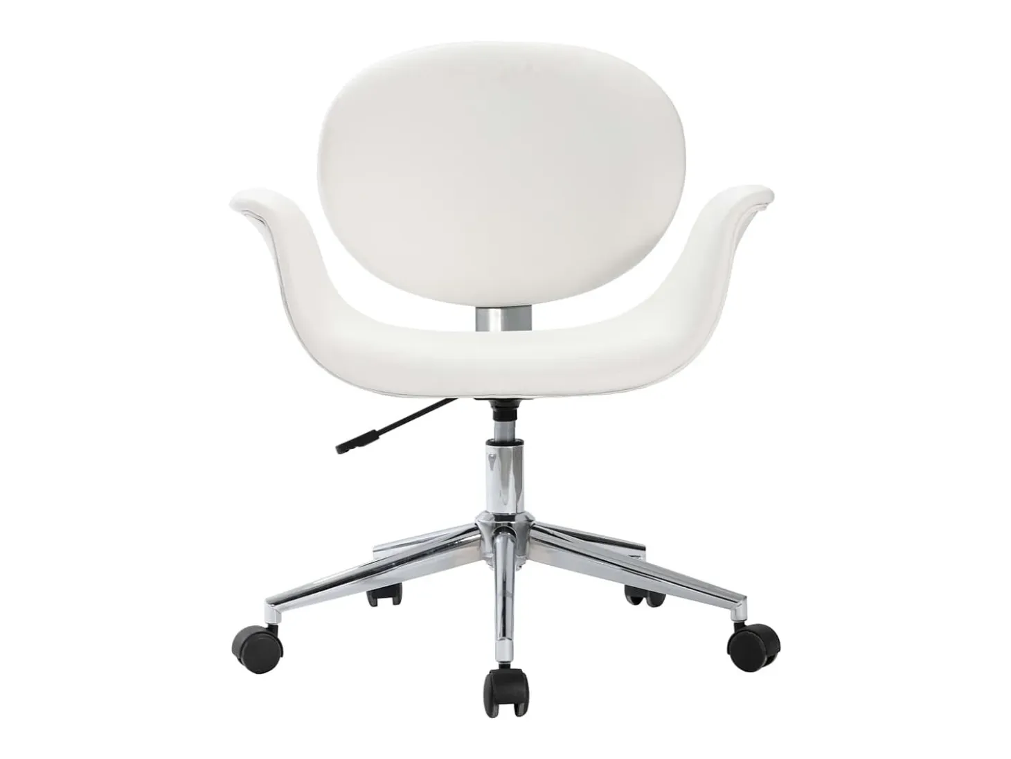 Sillas de comedor giratorias 2 unidades cuero sintético blanco