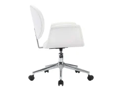 Sillas de comedor giratorias 2 unidades cuero sintético blanco